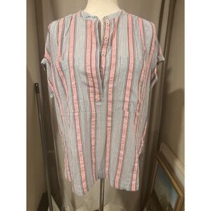 Maeve By Anthropology Women's Top Small Vertical Striped NWT‎ Msrp $98.00